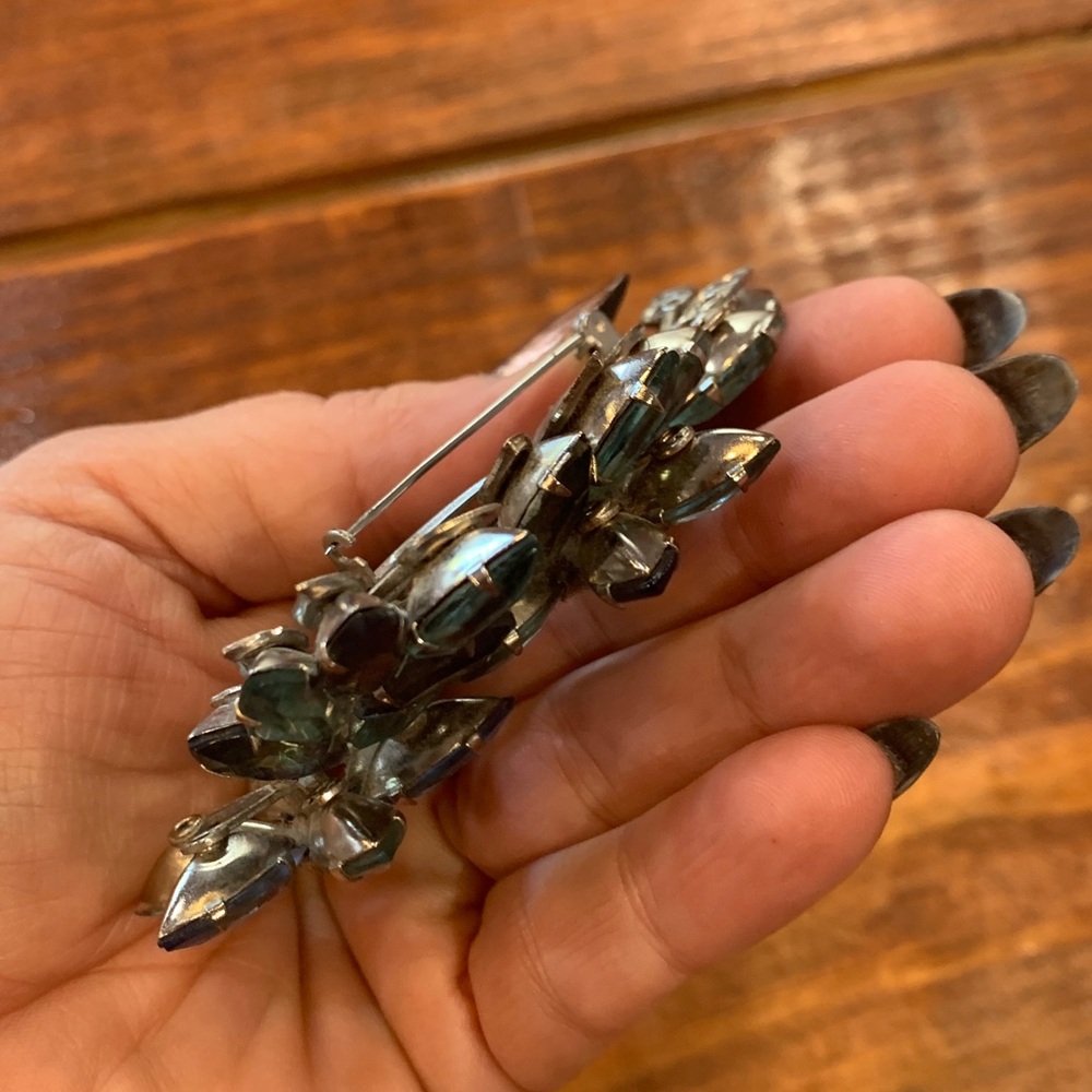 Antique Rhinestone Brooch - Picture 14 of 16